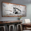 Rustic Horse Ranch Sign IV by Tailored Canvases