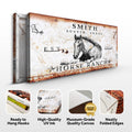 Rustic Horse Ranch Sign IV by Tailored Canvases