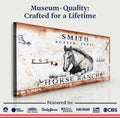 Rustic Horse Ranch Sign IV by Tailored Canvases