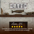 Rustic Lake Arrow Sign by Tailored Canvases
