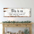 Rustic This Is Us Sign by Tailored Canvases