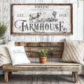 Rustic Vintage Farmhouse Sign II by Tailored Canvases