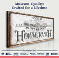 Rustic Vintage Horse Ranch Farmhouse Sign III by Tailored Canvases