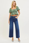 Ryann High Rise Ankle Wide Jeans by Boutique 23