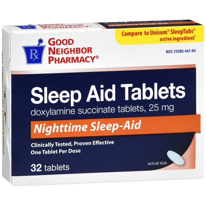 GNP Nighttime Sleep Aid 25mg Tablets (32 Count) by Pasteur Pharmacy