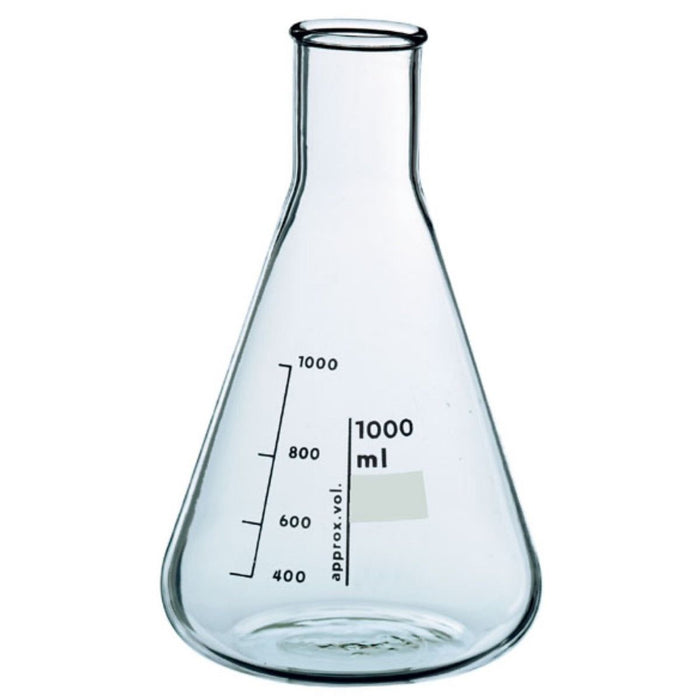 1000 mL (1L) Borosilicate Glass Erlenmeyer Flask by Pasteur Pharmacy