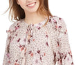 American Rag Juniors Ruffled Floral-Print Peasant Dress, Size XXS by Vanessa Jane