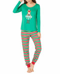 Matching Family Pajamas Womens Crushed It Stripe Pajama Set, Size XS by Vanessa Jane