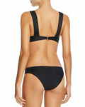 Tori Praver Solid Bethany Smocked Side Bikini Bottom, Size Small by Vanessa Jane