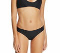 Tori Praver Solid Bethany Smocked Side Bikini Bottom, Size Small by Vanessa Jane