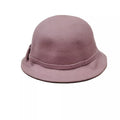 INC Womens Bow Cloche Wool Hat Dusty Lilac Adjustable One Size by Vanessa Jane