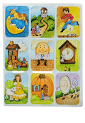 Whimsical Melodies: Vintage 80s Fasson Cards Stickers - Nursery Rhymes 1-Sheet by Vanessa Jane