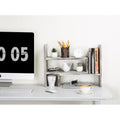 Adjustable Bookcase Modular Rustic Torched Wood Organizer, Office Desk Bookshelf by Vanessa Jane