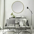 Stratton Home Decor Ava Round Mirror in Gold by Vanessa Jane