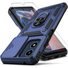 Shockproof Case with Tempered Glass for Motorola Moto G Play 2024 Multicolor