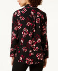 Alfani Women's Printed Piped Blouse Size XXL by Vanessa Jane