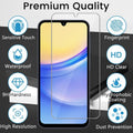 Shockproof Case with Tempered Glass for Samsung Galaxy A15 5G Multicolor by Merch Section