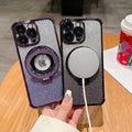 Ring Stand Gradient Glitter Shockproof Phone Case for iPhone 17 Pro Max Air 16 15 14 13 12 by Merch Section