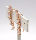 Tiara Cubic Zirconia Ear Climbers in 14k Rose Gold-Plated Sterling Silver by Vanessa Jane