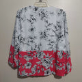 Alfani Women's Petite Printed Zip-Front Top, Size PM by Vanessa Jane