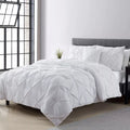 Vcny Home Carmen Pintuck 4 Piece Comforter Set, Queen Bedding by Vanessa Jane