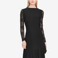 Lauren by Ralph Lauren Womens Lace-Sleeve MIDI Dress by Vanessa Jane