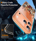Slim Case for iPhone 17 Pro Max 6.9-Inch with Floral Design Clear by Merch Section