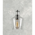 Forte 2679-01-55 9 One Light Cord-Hung Glass Mini Pendant, Brushed Nickel by Vanessa Jane