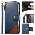 Leather Flip Stand Zipper Wallet Case for iPhone 17 Pro Max Air 16 15 14 13 12 by Merch Section