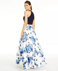 City Studios Juniors Lace Top and Long Floral Skirt by Vanessa Jane