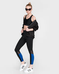 Dkny Sport Colorblocked High-Waist Ankle Leggings, Size Small by Vanessa Jane
