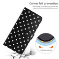 Magnetic Flip Leather Wallet Case for iPhone 17 16 15 14 13 12 11 Pro Max Air Black by Merch Section