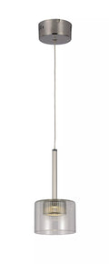 Trans Globe Lighting-PND-992-5 Inch 5W 1 Light LED Drop Pendant Polished Chrome by Vanessa Jane
