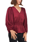 Vince Camuto Peplum Blouse, Size Medium by Vanessa Jane