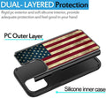 Hybrid Dual Layer Armor Case for iPhone 12 12 Pro 12 Pro Max USA Flag by Merch Section