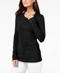 JM Collection Women's Studded-Cuff Sweater by Vanessa Jane