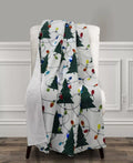 The Mountain Home Collection Led Holiday Printed Throw, 50 x 60 by Vanessa Jane