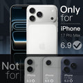 Slim Case for iPhone 17 Pro Max 6.9-Inch with Camera Lens Full Protection Clear by Merch Section