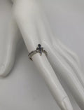 Sterling Forever Womens Cubic Zirconia Ankh Chain Link Ring – Size 6 Silver by Vanessa Jane