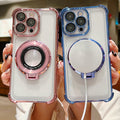 Shockproof Clear Case Magnetic Ring Stand for iPhone 17 Pro Max 16 15 14 13 12 11 by Merch Section