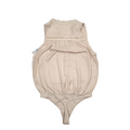 Free People Womens Ivory Fringed Bodysuit, Size Large by Vanessa Jane