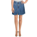 Free People Womens Sidecar Blue Frayed Hem Destroyed Mini Skirt, Size 24 by Vanessa Jane