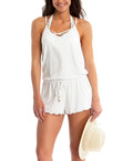 California Waves Juniors Romper Cover-Up by Vanessa Jane