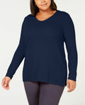 Karen Scott Plus Size Cotton Marled-Knit Tunic Top by Vanessa Jane