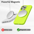 Silicone Case for iPhone 14 Pro Magnetic Neon Green by Merch Section