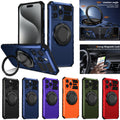 Shockproof Magnetic MagSafe Stand Case for iPhone 17 Pro Max 16 15 14 13 12 11 Black by Merch Section