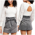 Free People Women’s Tea Time Cropped Top – Jasmine – Size XS by Vanessa Jane