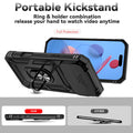 Military Grade Case for iPhone 17 Pro Max with Slide Camera Cover Black by Merch Section