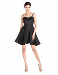 Wow Couture Womens Sweet Heart Fit and Flare Textured with Lurex Dress,Small by Vanessa Jane