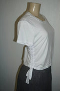 Calvin Klein Jeans Cotton Ruched Side-Tie T-Shirt, Size XL by Vanessa Jane